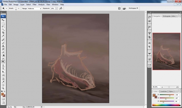 Creation of The lonely Conch...: Step 4